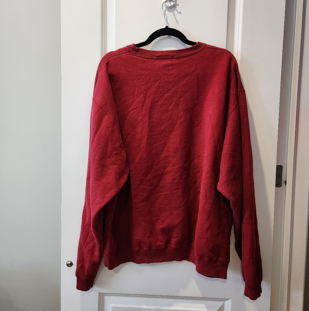ESPRIT Maroon Logo Pullover Sweatshirt - Picture 3 of 4
